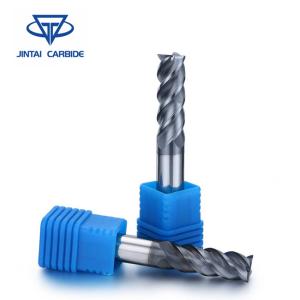 China Carbide 4 Flutes Milling Cutters , Machining End Mills CNC Mill Machine factory