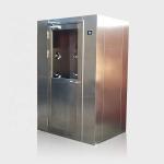 Double People Laboratory Air Shower Room Coated Steel Manual Cleanroom Door