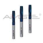 4 Flutes Left Hand Spiral Reamer Bule Nano Coating Tungsten Carbide Reamer H7