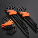 Blackened Allen Hex Key Lengthened With Magnetic Head Wrench Set