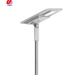 China Unike Garden Outdoor All In One Integrated 80W Power Solar Led Street Light factory