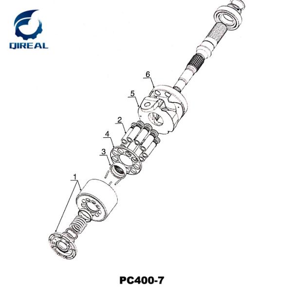 Construction Machinery Parts Hydraulic Pump Repair Kit For Komatsu PC400-7
