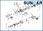 209-63-56101 Boom Cylinder Seal Repair Kit Wear Resistance Komatsu PC650-1