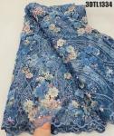 Supoo Popular 3D flowers lace embroidery lace wedding bridal dress Ghana lace