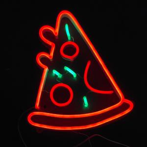 China 50000hrs Pizza Cuttable Custom Neon Signs Hang Wall Lighting 8×12mm factory