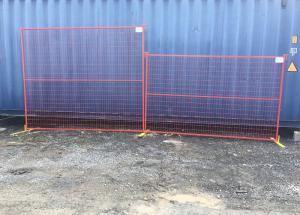 China 1.8m Height Yellow Powder Coated Canada Temporary Wire Mesh Fence factory