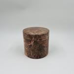 Nature Brown Marble Bathroom Set Round Marble Hand Soap Dispenser Bathroom