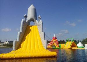 China Customized Color Great Commercial Inflatable Water Slides For Water Equipment factory