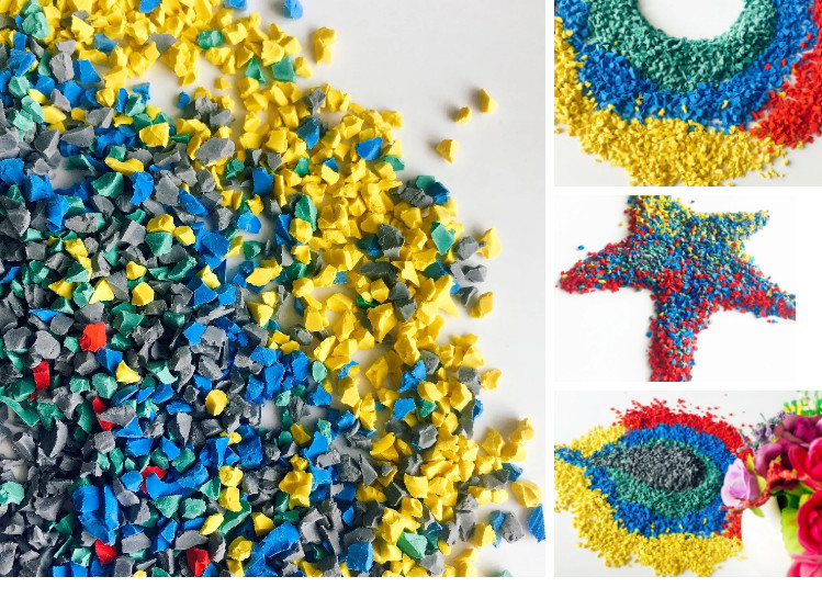 Granules Infilling EPDM Rubber Playground DIY Homemade Kids Play Area