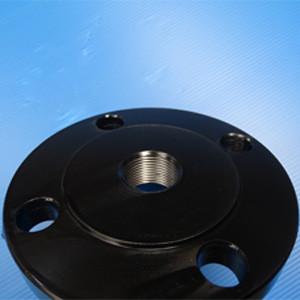 China Black Coating DN50 X NPTF DN40 Threaded Pipe Flange factory