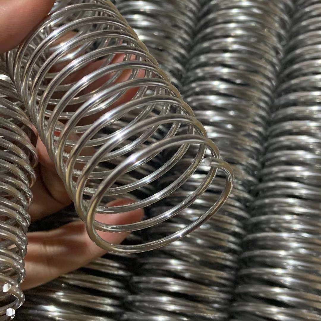 Wire Diameter 2.0mm Electroplating Notebook Silver Spiral Binding Coil