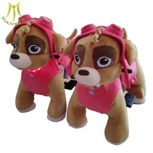 China Hansel coin operated animal ride large plush ride toy on wheels factory