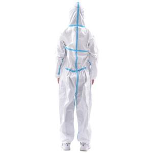 China PP/PE Disposable Protective Suit CE Approved Disposable Isolation Gowns factory
