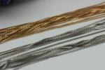 Wholesale fashion 2 mm width decorative iron gold & nickel metal chains for bags