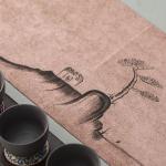 Suede Placemat, Printed Kitchen Placemat, Dining Table Mat, Anti-skidding