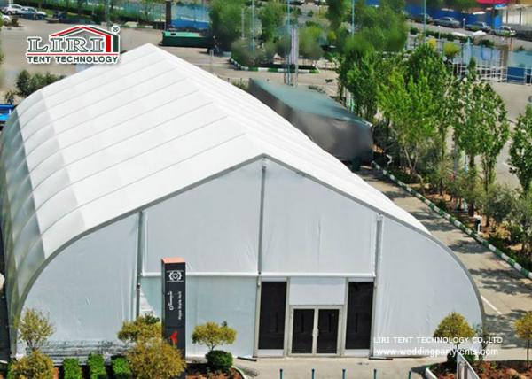 40 x 90 M With Fire Retardant White PVC Fabric TFS Tents For Events Heat