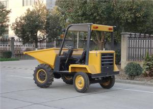 China Diesel Powered Wheelbarrow with Engine , 750L Skip Capacity Tracked Power Barrow factory