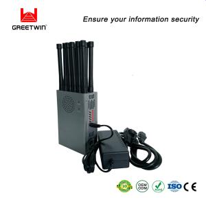 China AC240V WCDMA Mobile Phone Signal Jammer 5G Lte 12w Portable Signal Blocker factory