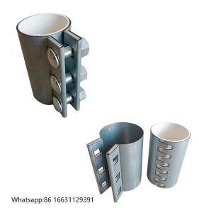 China Nitrile Rubber Zinc Plate Heavy Duty Pipe Clamps For Engineering Pipe Fittings factory
