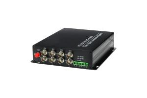 China BNC level waterproof HD SDI Extender for cctv camera , 0 ~ 20km fiber optic video transmitter factory