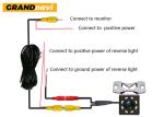 Backup Camera Car Accessories 0.1Lux Waterproof Backup Camera For Car 170 Wide