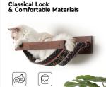 Wooden Hammock Cat Bridge Wall Shelves