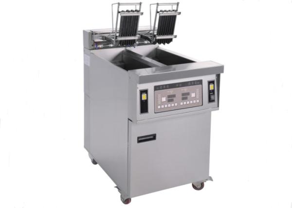13*2L Electric 2-Tank Fryer / Commercial Kitchen Equipments With Oil Filter