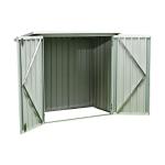 DIY Small Metal Outdoor Storage Cabinet 24KG 22KG L86 x W147 x H134cm