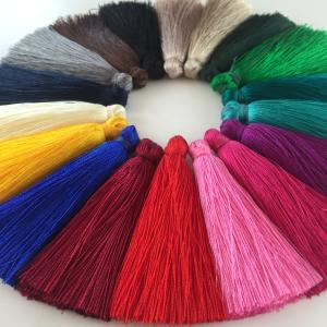 China Colorful cotton chinese tassels trimming fringe for car graduation cap decoration factory