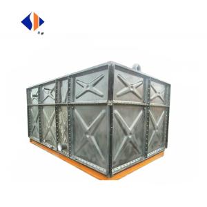 China Customizable 400000 Liters AI Sectional Rectangular Galvanized Steel Water Storage Tank factory
