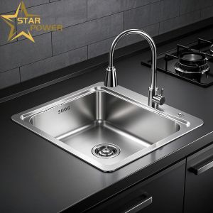 304 Stainless Steel Single And Double Sink Integrated Molding Thickening And Deepening Icrease Wire Drawing