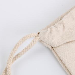 China Pure Natural Calico Sports Drawstring Backpacks With Logo Print Wash In The Water factory