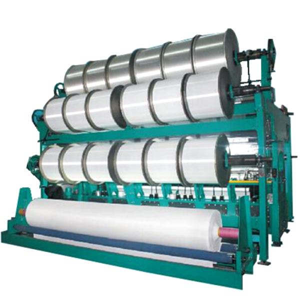 Short plush fabric double needle bed raschel machine