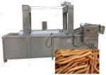 Gas / Electric Heating Snacks Frying Machine / Industrial Deep Fryer Stainless