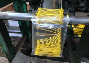 China Yellow Twist 24&quot; 350mpa 17G 3.5Lbs PVC Coated Tie Wire factory