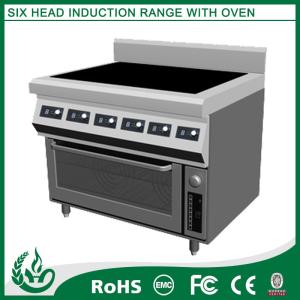 China 3500W Stainless Steel Electric Range 6 Burner Resturant Kitchen Equipment factory