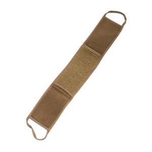 China Natural Brown Hemp Exfoliating Back Strap For Hard Reach Area Back Cleaning factory