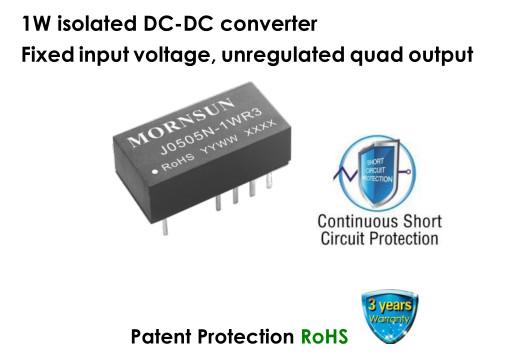 China 1000VDC DC DC Converter Automotive J0505N-1WR3 1W Isolated Fixed Input Voltage factory