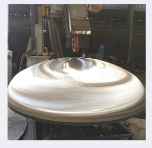 China Spherical Dish End Dished Head Casting Made of Carbon Steel Material factory