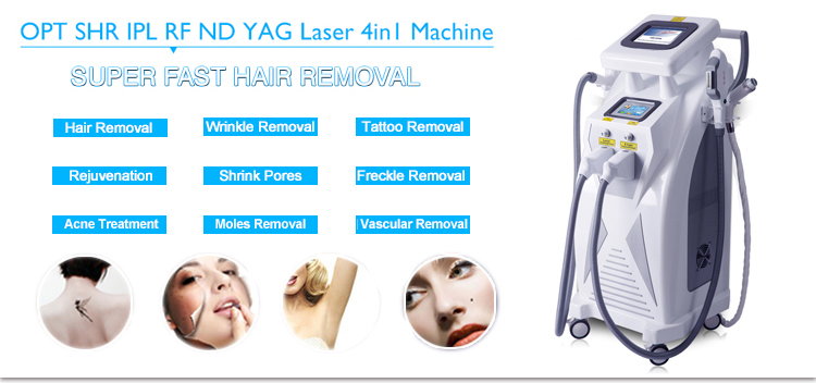 New Arrival Multi-functional Permanent IPL SHR Laser Hair Removal Machine