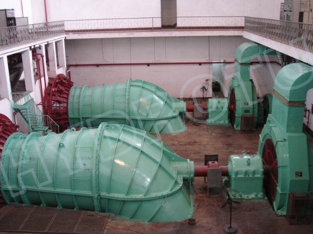 100KW - 10MW Horizontal Kaplan Turbine / S TypeTurbine with Adjustable Blades Runner