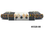 4V320-08 1/4" BSPT AirTAC Type Pneumatic Solenoid Valve 5/2 Way Directional