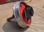 Large Capacity Transfer Cart Accessories Steel Rails Single Flanged Track Wheels