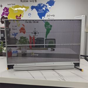 China Factory Price Full Colour Grille Mesh Screen Transparent Led IP67 RGB P3.91 Grille Mesh Screen LED Mesh Video Screen factory