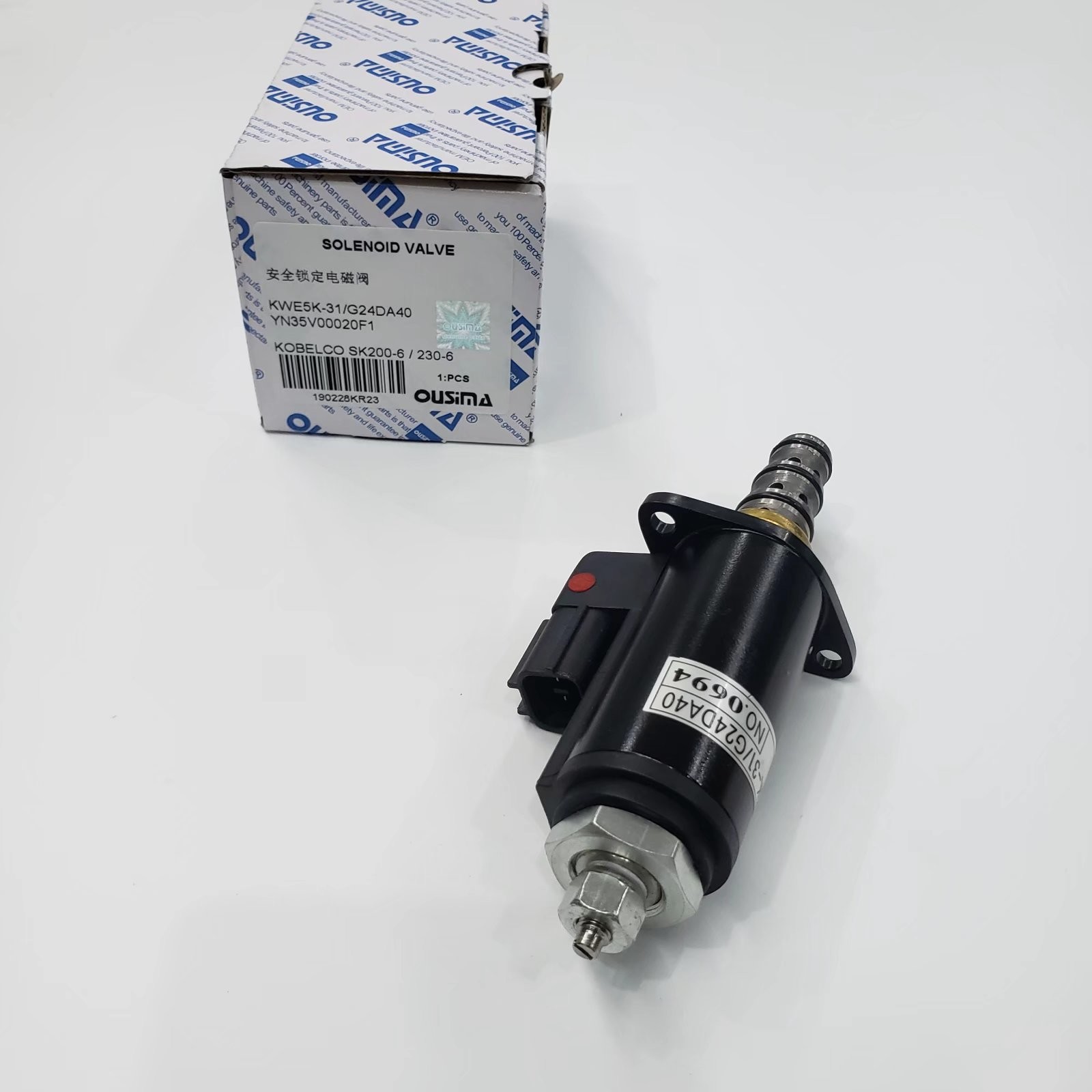 OUSIMA KWE5K-31 G24DA40 YN35V00020F1 Hydraulic Pump Parts Valve Solenoid For Kobelco SK200-6 SK230-6