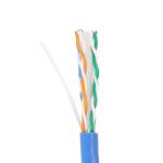 Pure Copper Ethernet Cat6 Lan Cable 1000 Ft CU 4PR 23AWG 0.57mm For Indoor