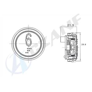 Small Size Glass Surface Capacitive Elevator Touchless Infrared Sensor Switch