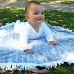 Cheaper price small MOQ custom printed children round beach towel baby beach