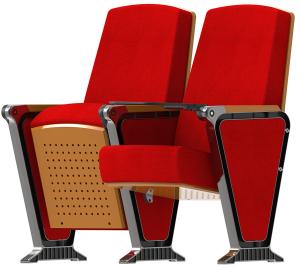 China Plywood Surface Conference Theater Cinema Seats With Premium Fabric factory