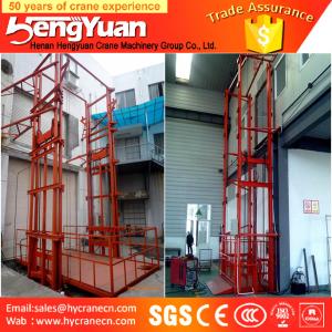 China 300kg-3000kg guide rail lift /telescopic lift /hydraulic cylinder cargo lift factory